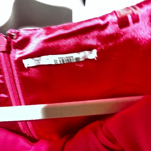 Tahari Red Twist Neck Sheath Dress Sleeveless Career Cocktail Size 12 - Picture 8 of 10